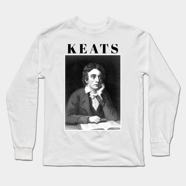 Classic Literature: John Keats Poetry Long Sleeve T-Shirt by Pine and Dune Boutique